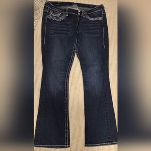Vigoss Women's Chelsea Blue Jeans, Excellent Condition, Size 15/16 Length 33"